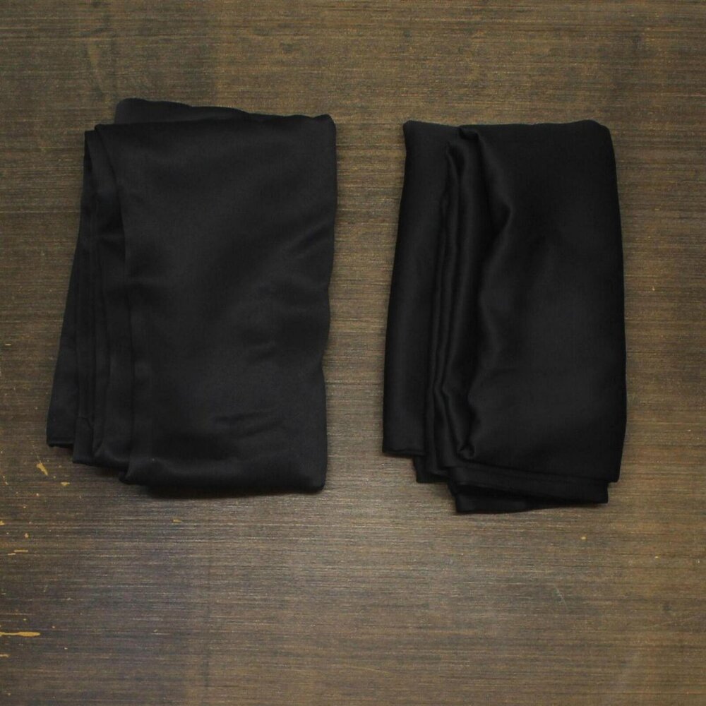 Eclipse Light-Filtering Rod Pocket Set of 2 Curtain Panel Black 52" x 108"